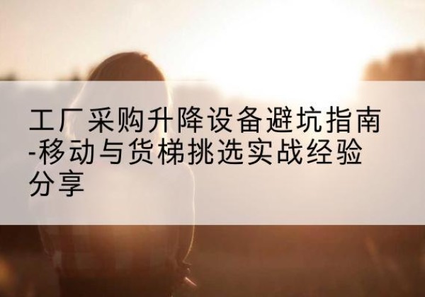 奈曼旗移动式升降机怎么选-工厂采购升降设备避坑指南-移动与货梯挑选实战经验分享